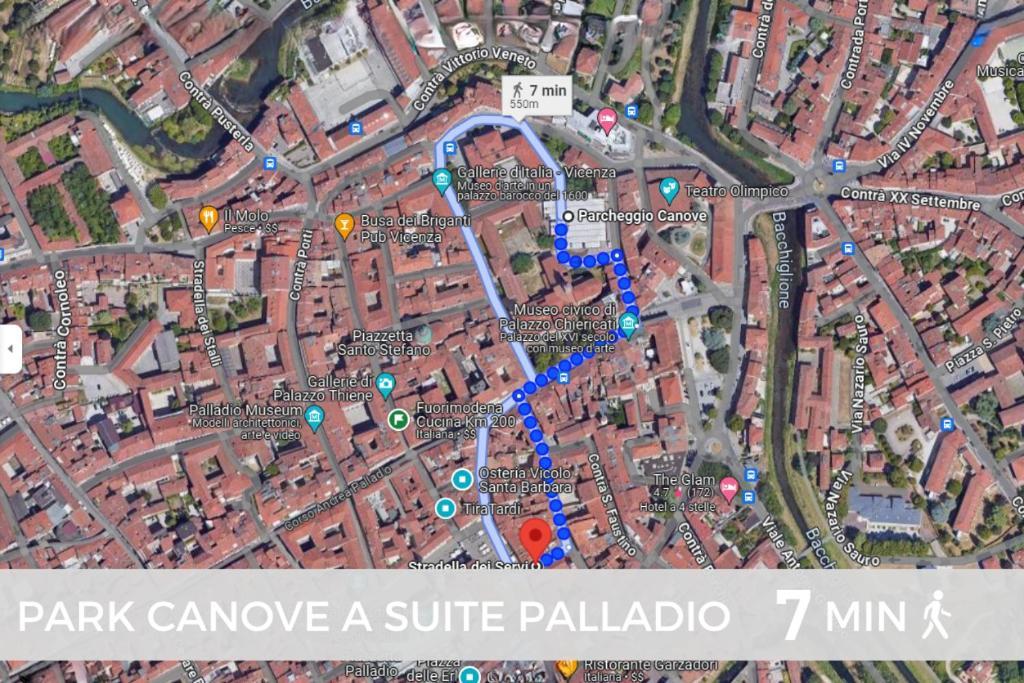 Suite Palladio Centro Vicenza A 2 Passi Da Piazza Dei Signori Check-In Veloce Exteriér fotografie